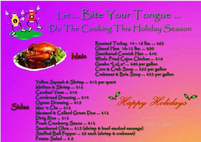 Bite Your Tongue - Charlotte, NC menu_pic