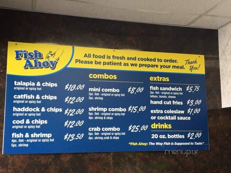 Fish Ahoy Fish & Chips - Bridgeport, CT menu_pic