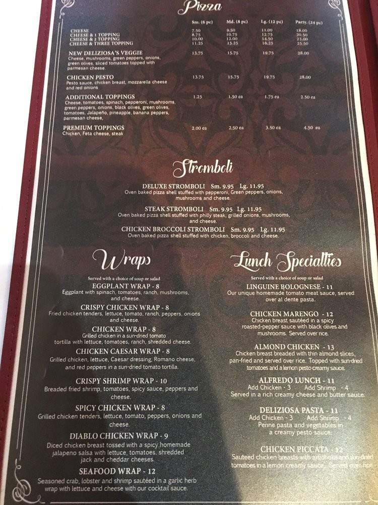 Zaza's Italian and Mediterranean Cuisine - Dearborn, MI menu_pic
