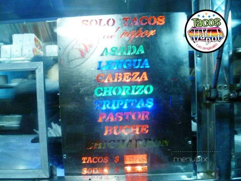 Tacos al Vapor Los Originales - Los Angeles, CA menu_pic