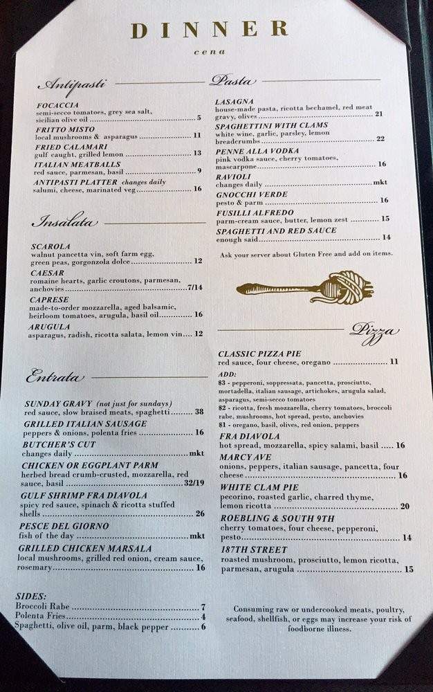 Arthur Ave - Houston, TX menu_pic