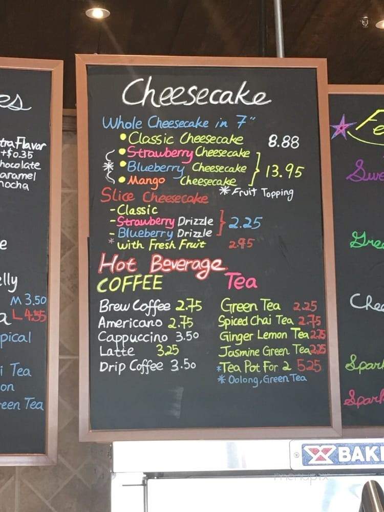 Just Cheesecake Cafe - Duluth, GA menu_pic