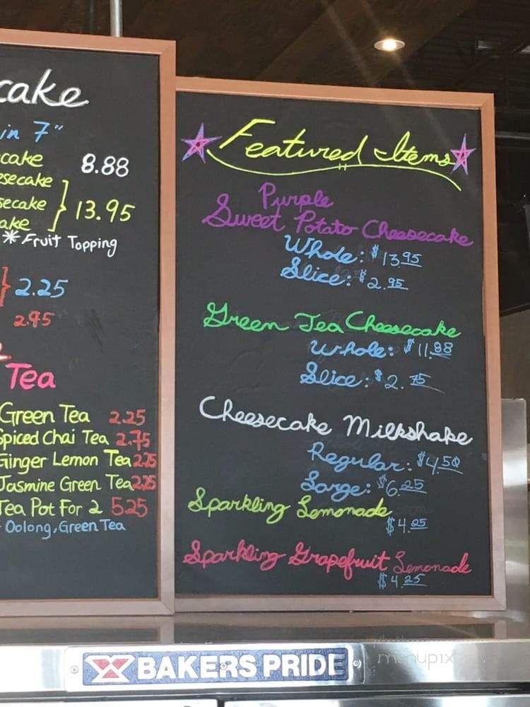 Just Cheesecake Cafe - Duluth, GA menu_pic