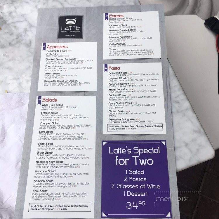 Latte News & Espresso - Miami, FL menu_pic