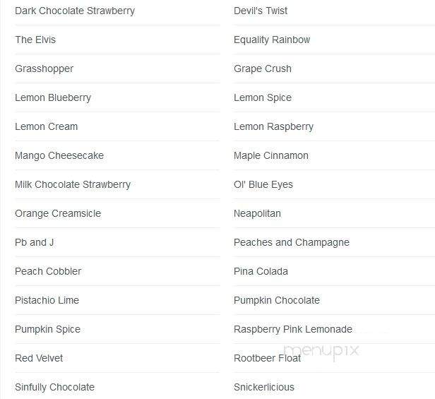 Sugar Mountain Bake Shoppe - Rochester, NY menu_pic