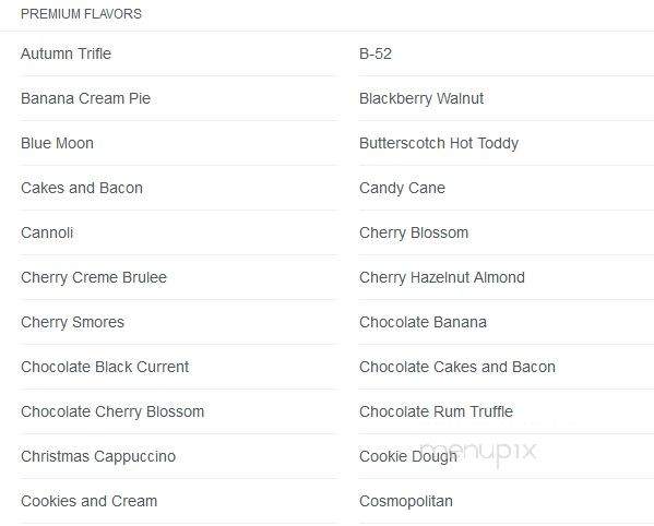 Sugar Mountain Bake Shoppe - Rochester, NY menu_pic