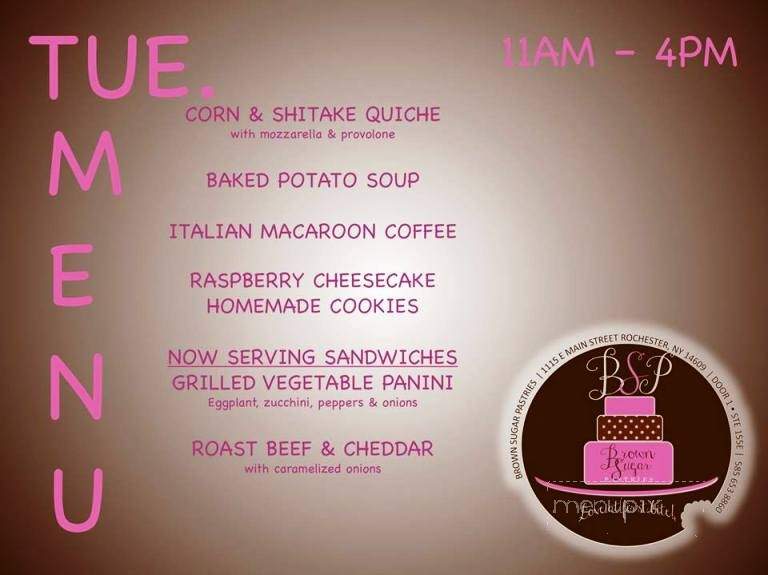 Brown Sugar Pastries - Rochester, NY menu_pic