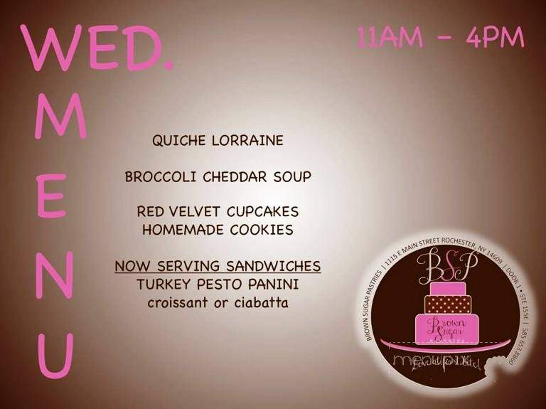 Brown Sugar Pastries - Rochester, NY menu_pic