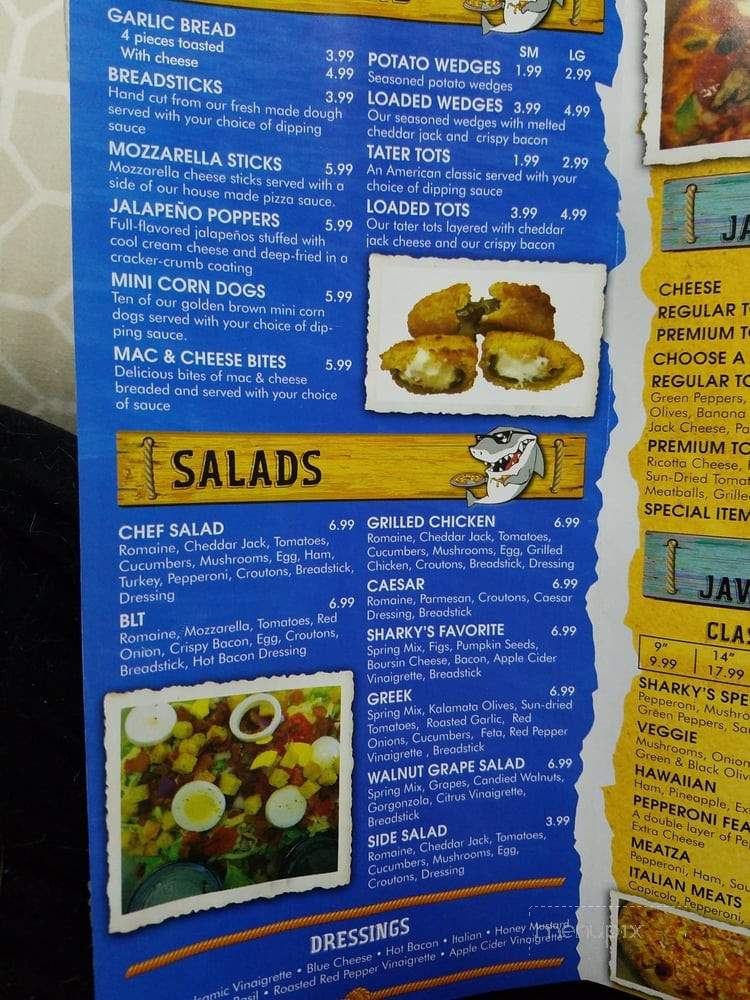 Sharky's Pizza - Columbus, OH menu_pic