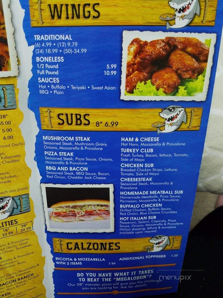Sharky's Pizza - Columbus, OH menu_pic