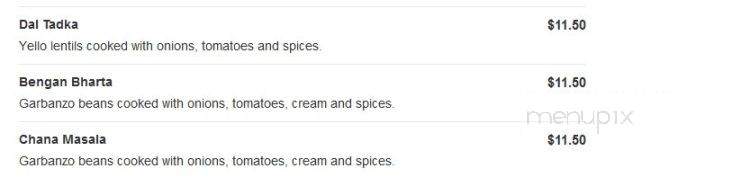 Wah India - Sandy, UT menu_pic