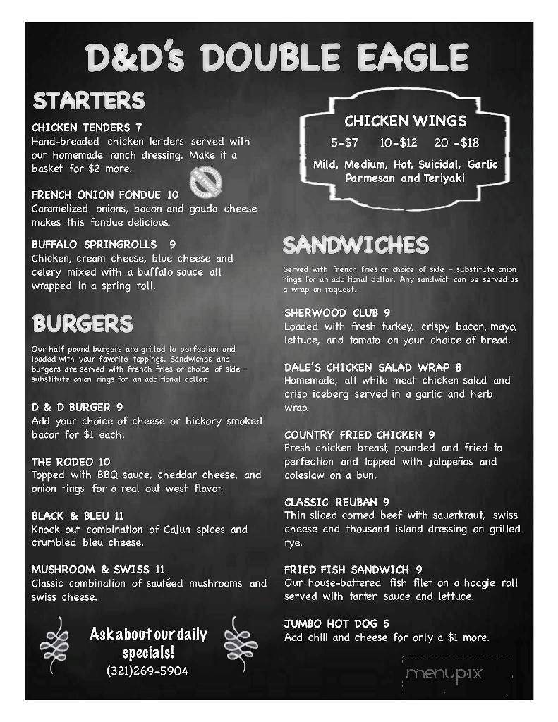 D&Ds Double Eagle - Titusville, FL menu_pic