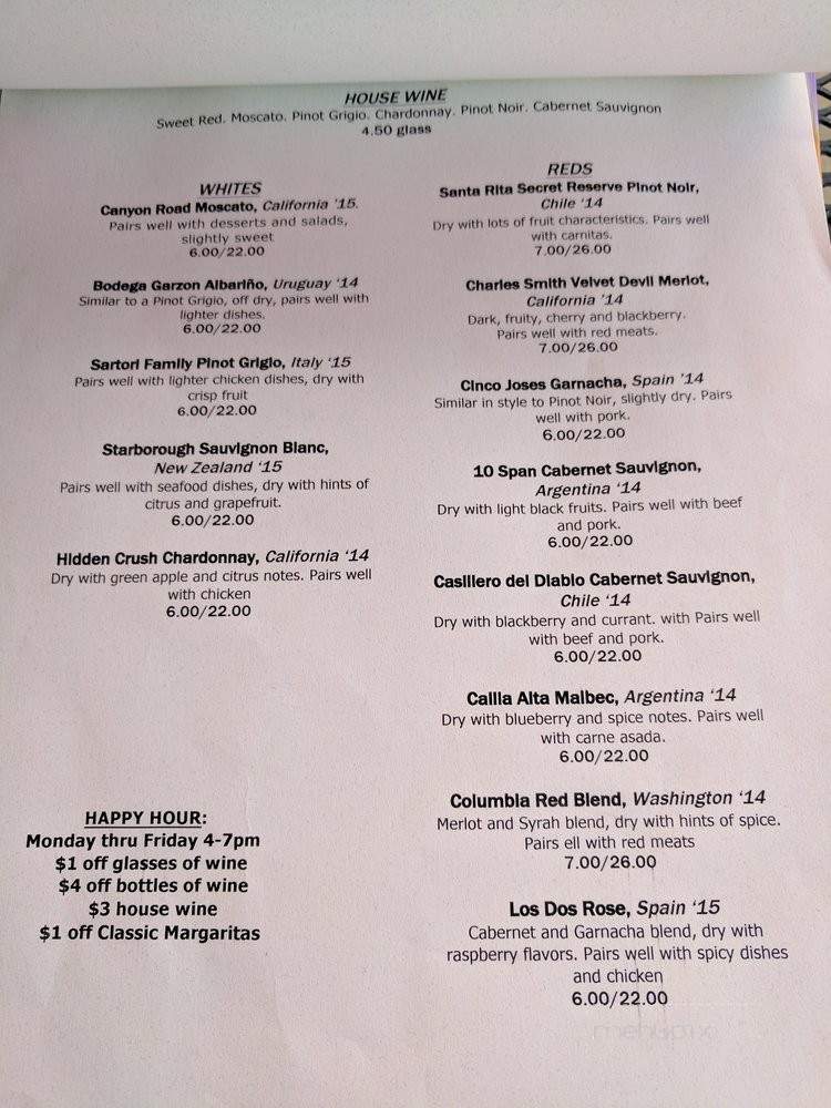 One Taco Two Taco - Lexington, SC menu_pic