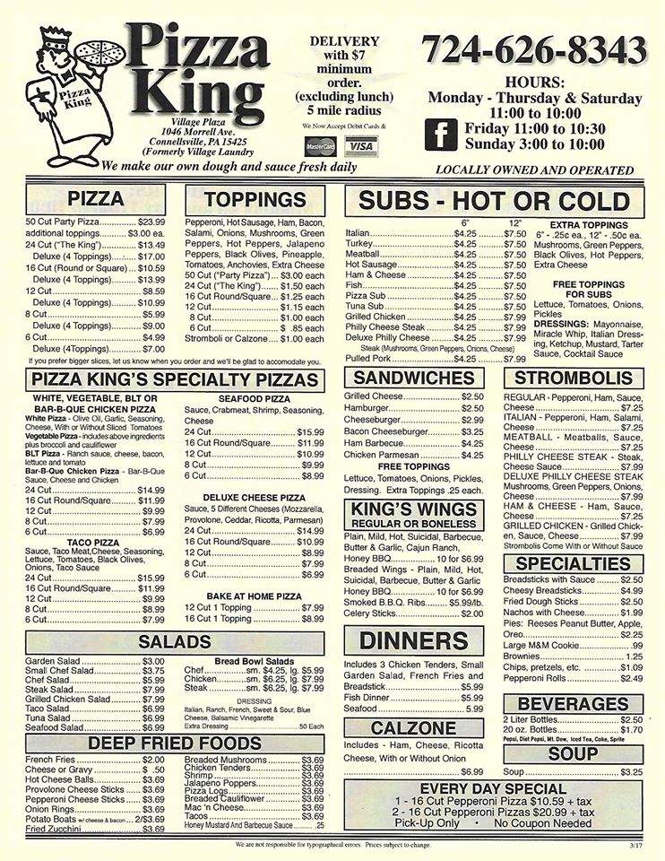 /3819143/Pizza-King-Connellsville-PA - Connellsville, PA
