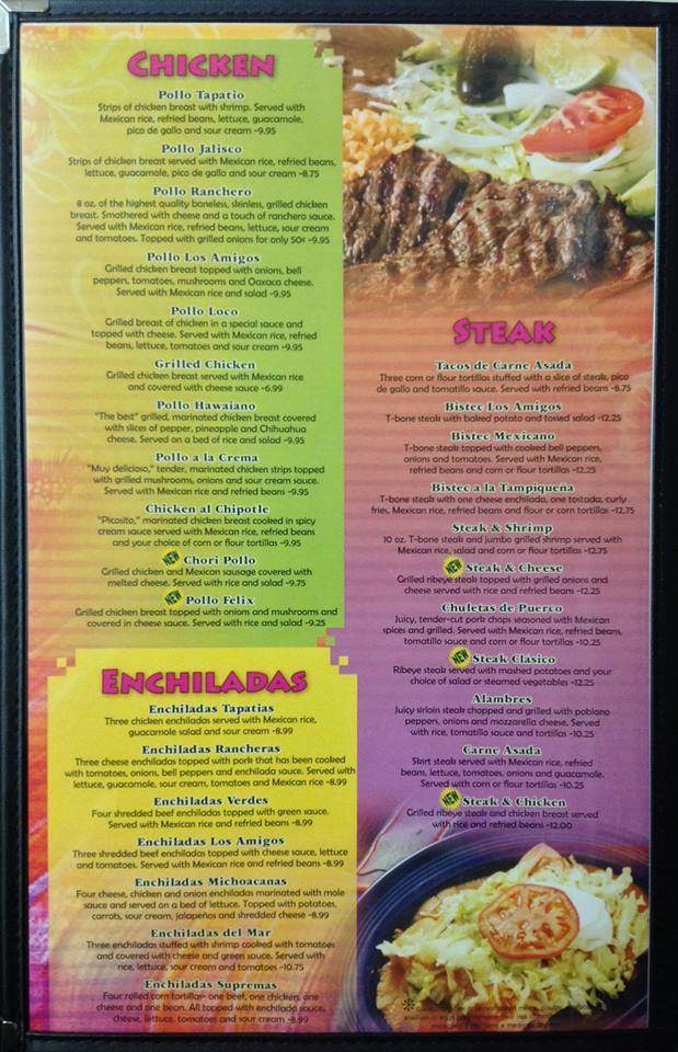 Los Amigos Broadway - Paducah, KY menu_pic