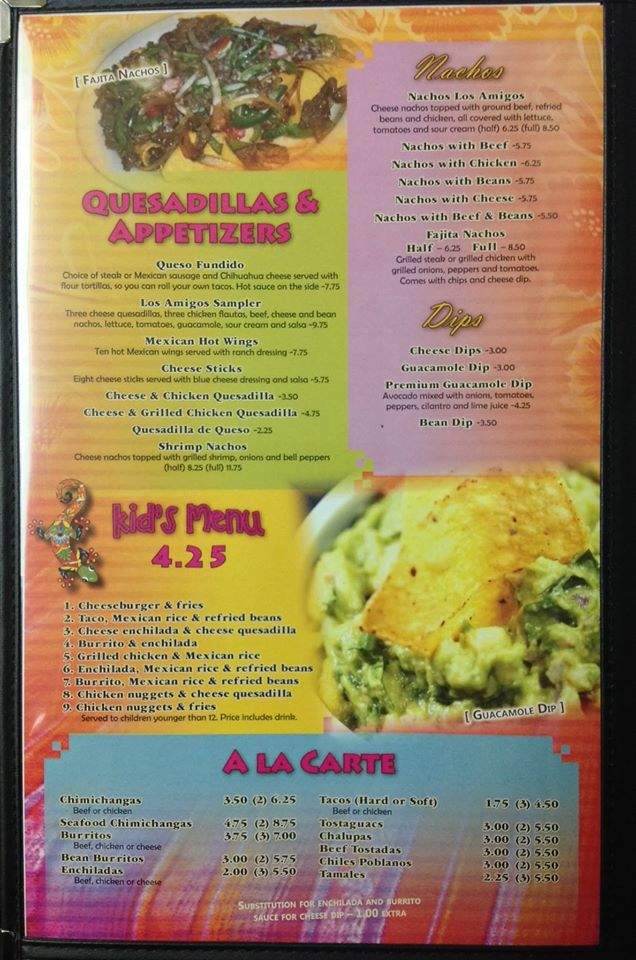 Los Amigos Broadway - Paducah, KY menu_pic