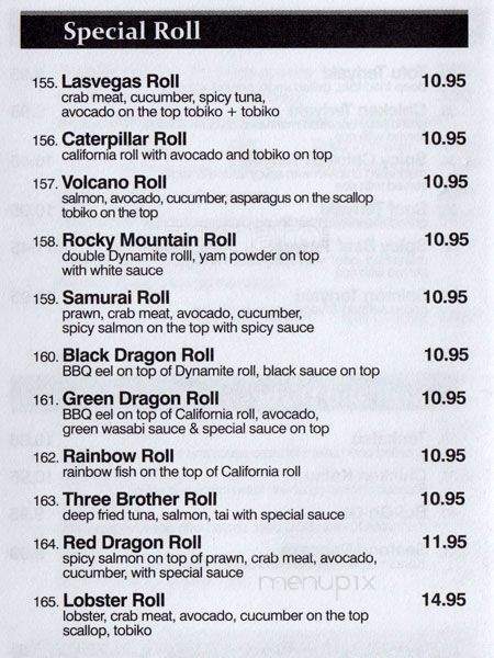 104 Sushi & Co - Surrey, BC menu_pic