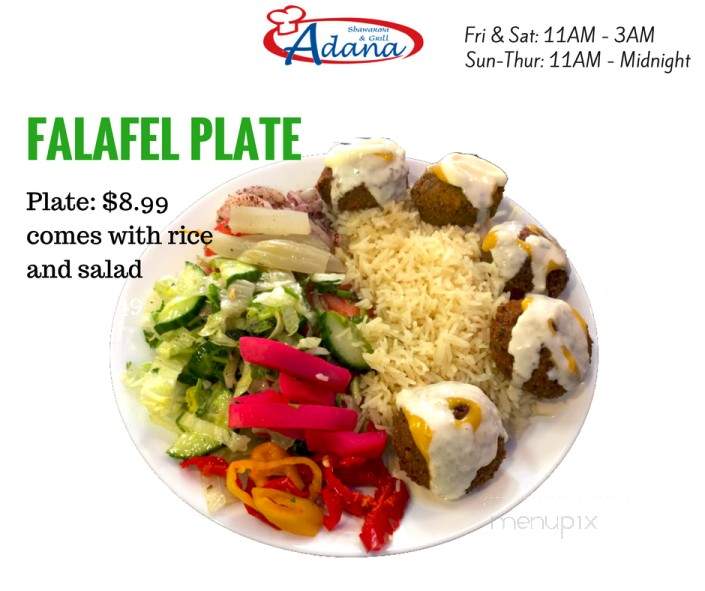 Adana Shawarma & Grill - Calgary, AB menu_pic