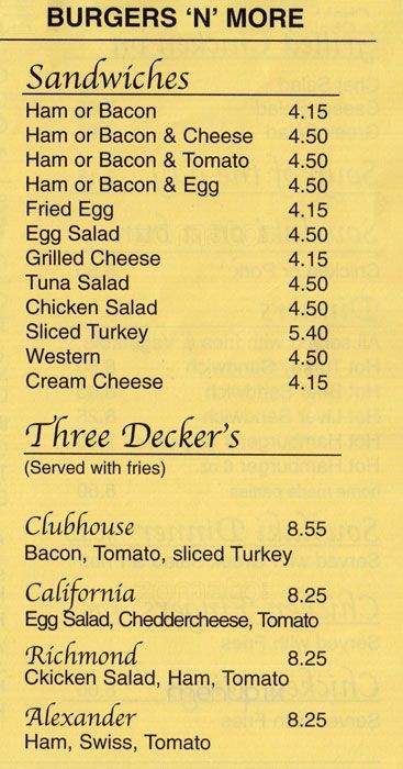 Alexander's Burgers & More - Richmond Hill, ON menu_pic