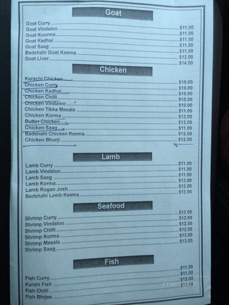 Apna Desi Meat Masala - Calgary, AB menu_pic