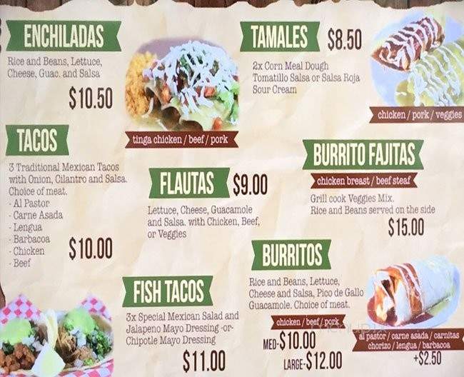 Ay Chihuahua - Surrey, BC menu_pic