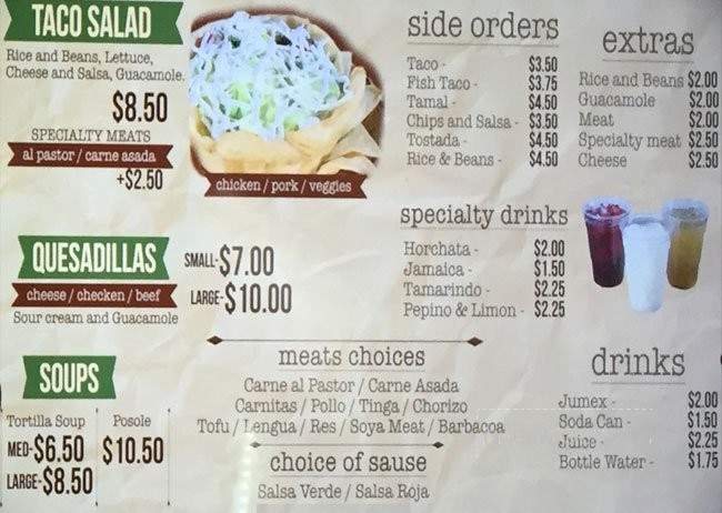 Ay Chihuahua - Surrey, BC menu_pic