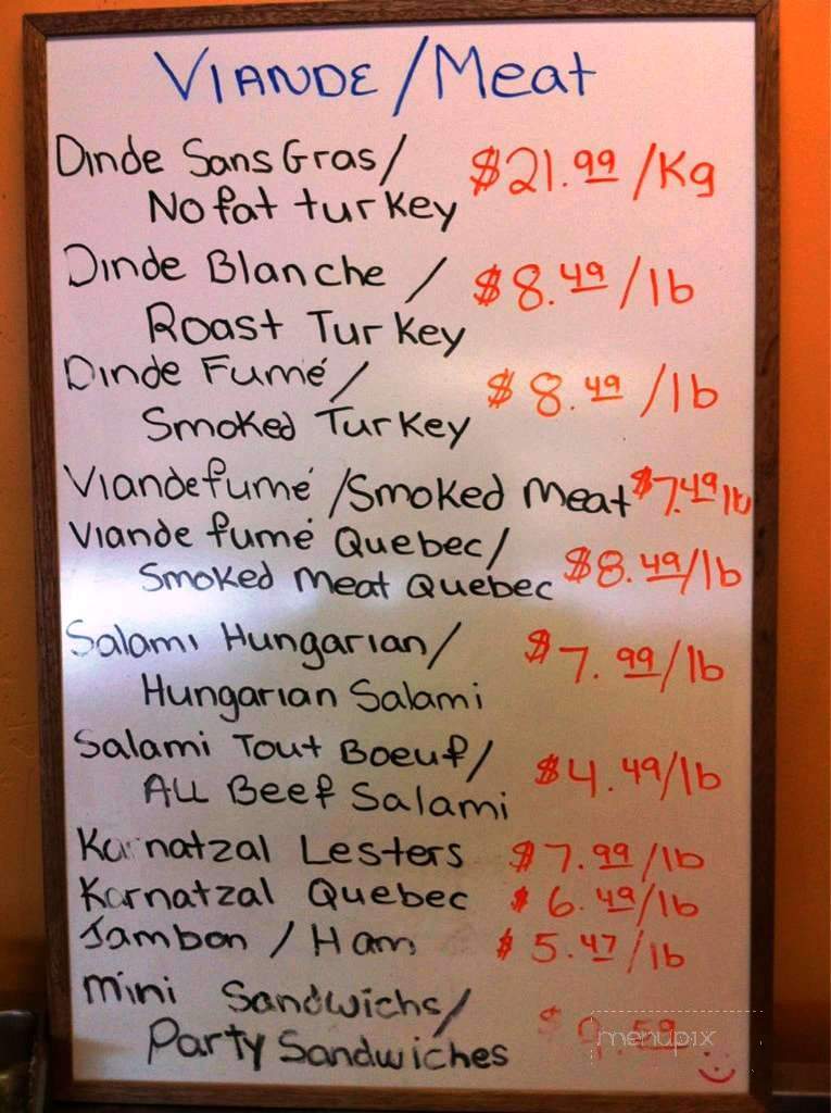 Bagel De L'ouest - Dollard-Des-Ormeaux, QC menu_pic