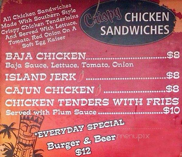 Baja Burger Shack - Ottawa, ON menu_pic