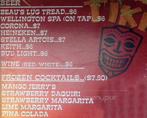 Baja Burger Shack - Ottawa, ON menu_pic