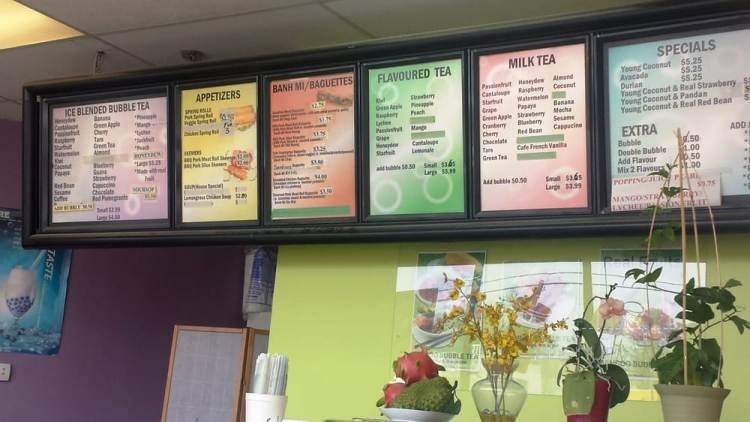 Bamboo Bubble Tea - Mississauga, ON menu_pic