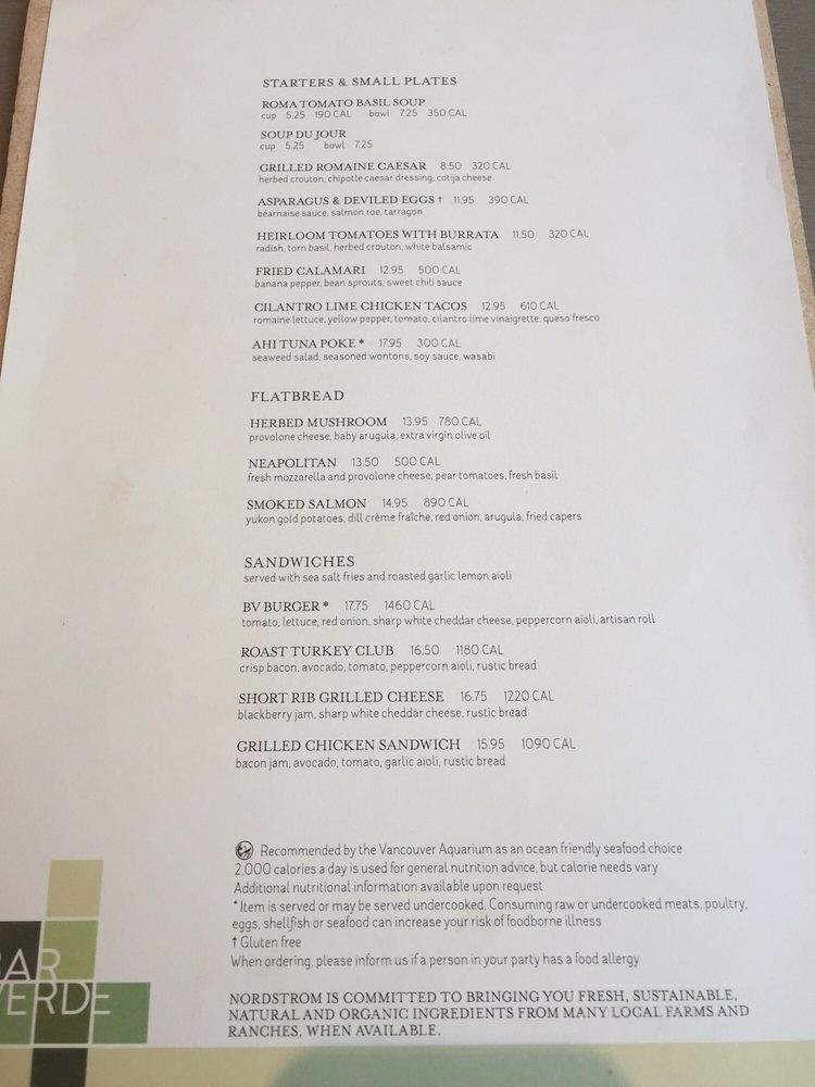 Bar Verde - Toronto, ON menu_pic