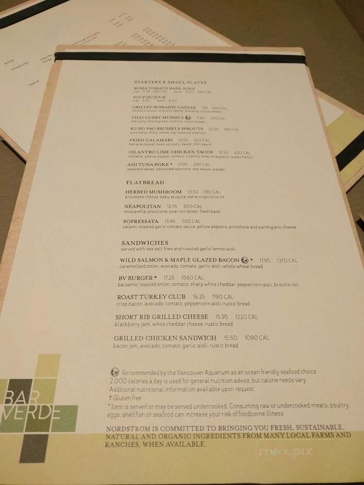 Bar Verde - Toronto, ON menu_pic