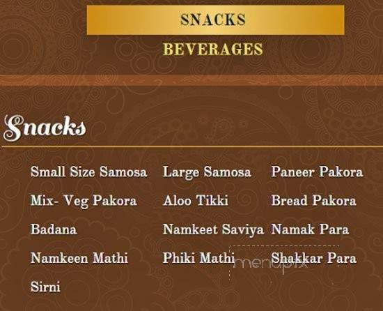 Bengali Sweets & Restaurant - Toronto, ON menu_pic