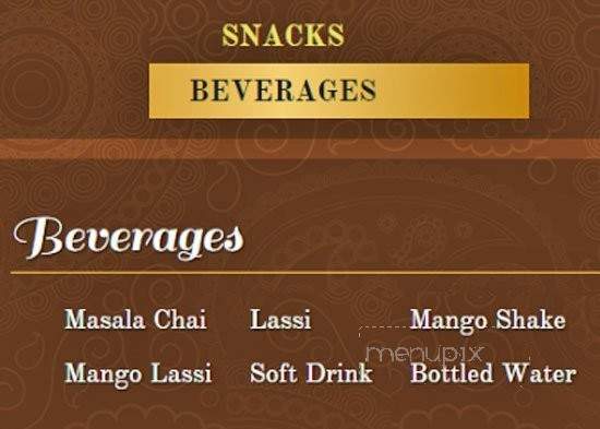 Bengali Sweets & Restaurant - Toronto, ON menu_pic