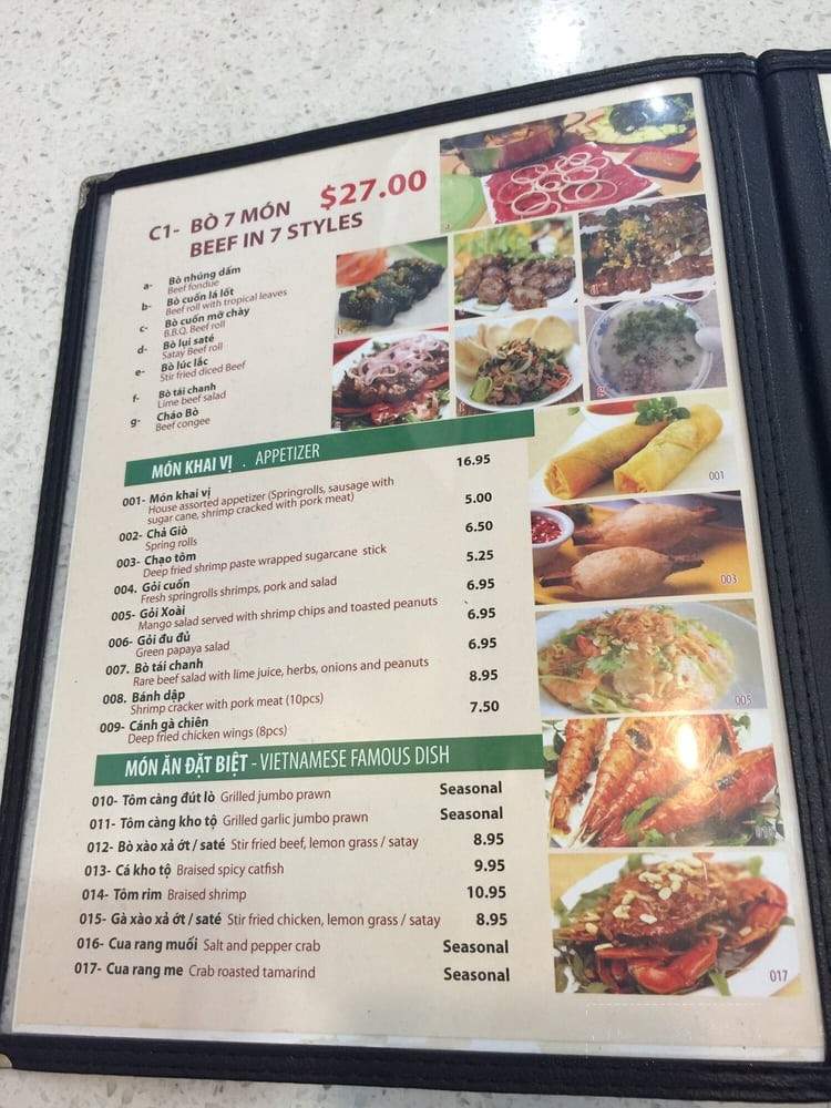 Bo 7 Mon - Toronto, ON menu_pic