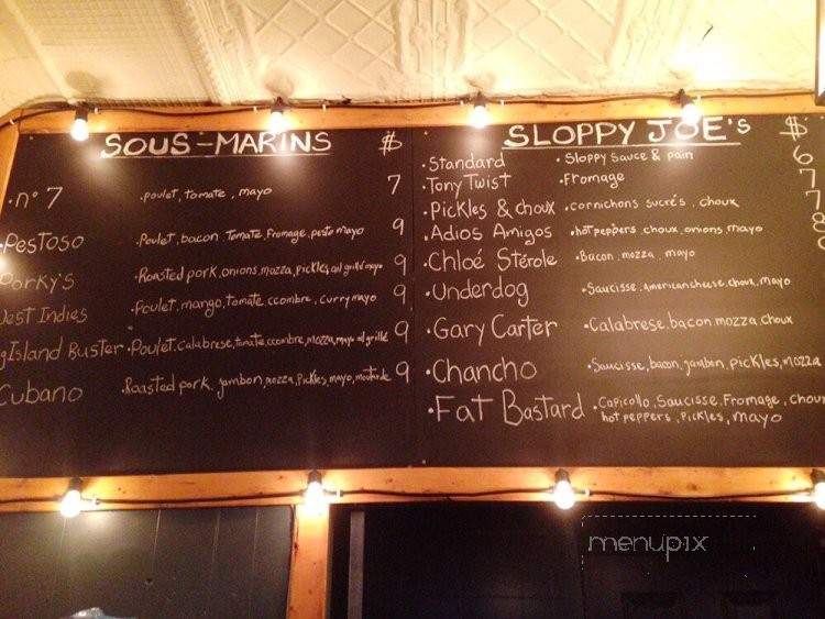 Bonanza Snack-Bar - Montreal, QC menu_pic