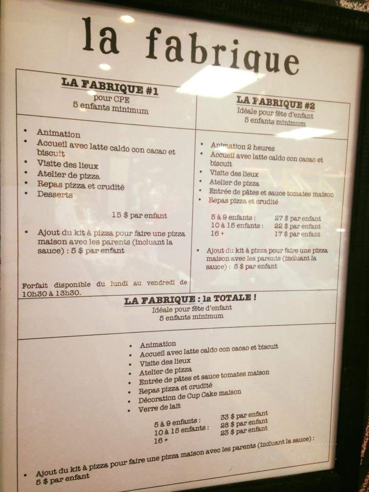 Boulangerie Lazio - Terrebonne, QC menu_pic