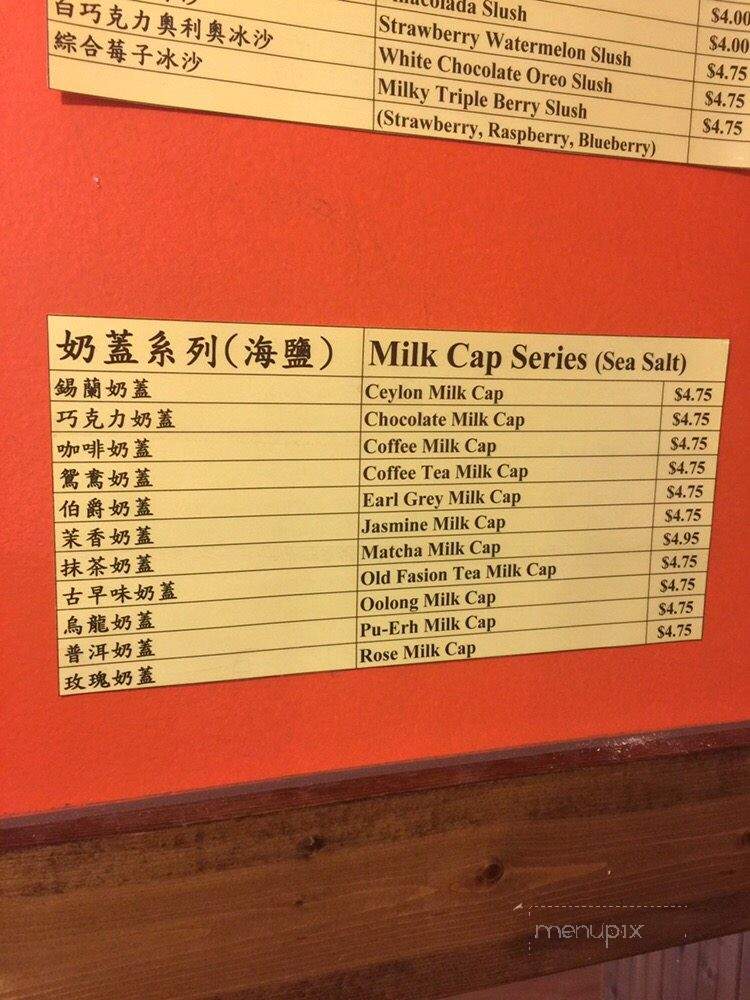 Bubble Bear Cafe - Vancouver, BC menu_pic