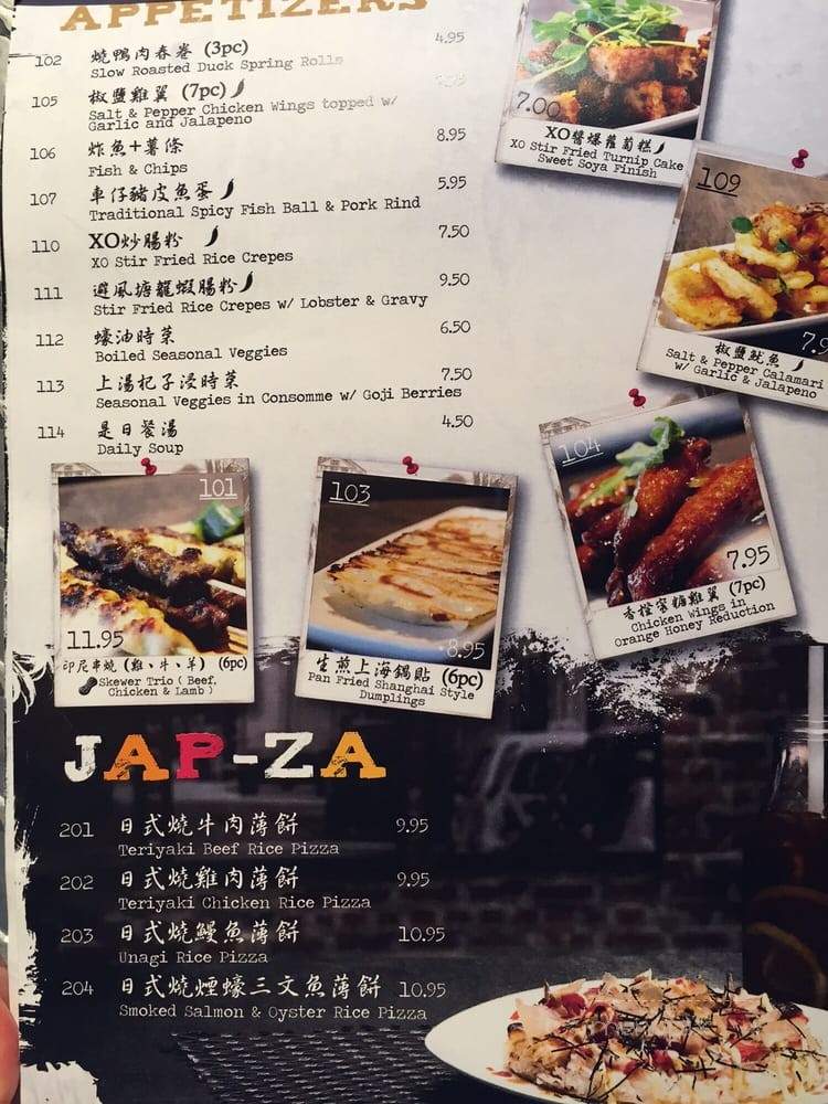 Cafe 100% - Calgary, AB menu_pic