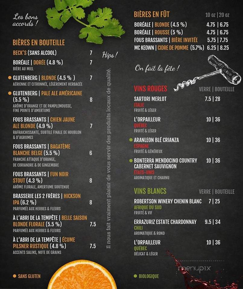 Cafe l'Innocent - Rivi?re-du-Loup, QC menu_pic