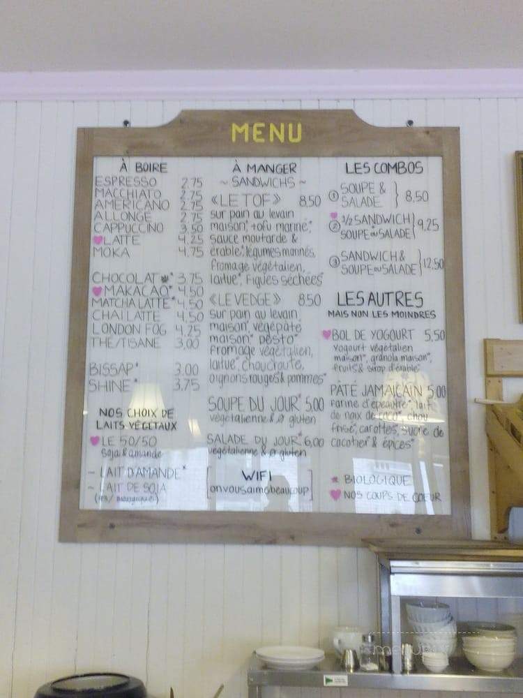 Cafe Tuyo - Montreal, QC menu_pic