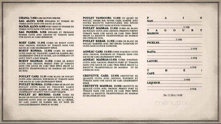 CariDore - Quebec City, QC menu_pic