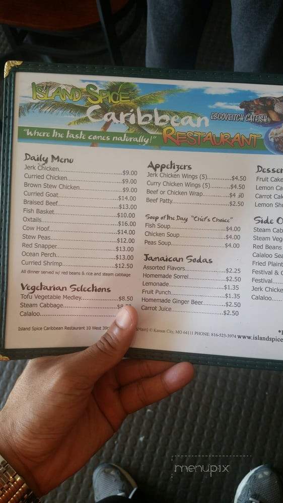 Carribean Island Spice - Windsor, ON menu_pic