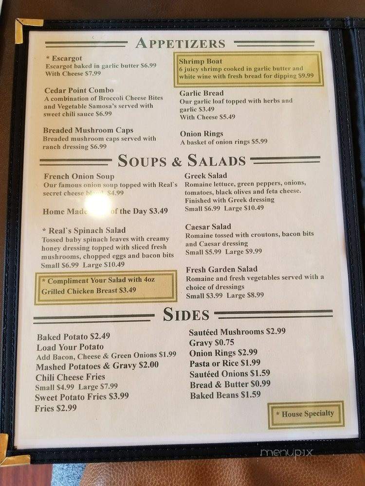 Cedar Point Market Restaurant - Beaverton, ON menu_pic