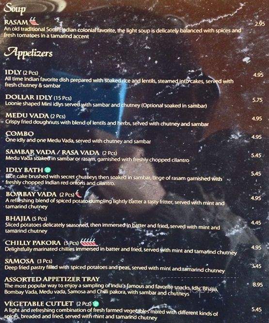 Chutney Swamy - Mississauga, ON menu_pic