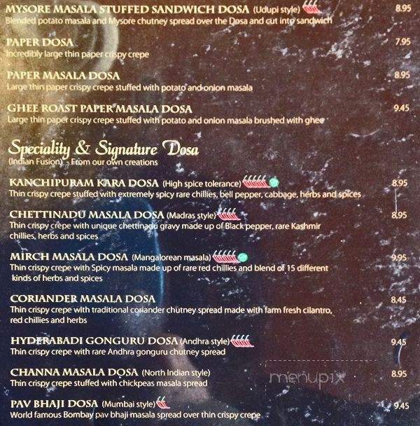 Chutney Swamy - Mississauga, ON menu_pic
