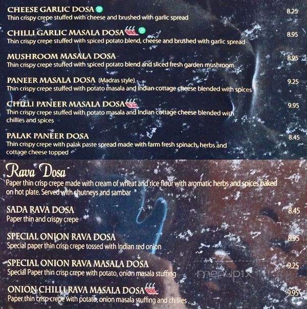 Chutney Swamy - Mississauga, ON menu_pic