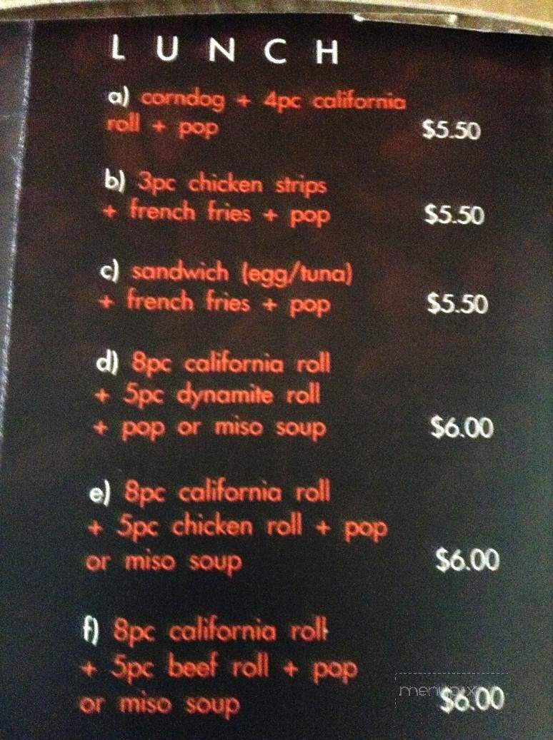 CoCo Cafe - Chilliwack, BC menu_pic