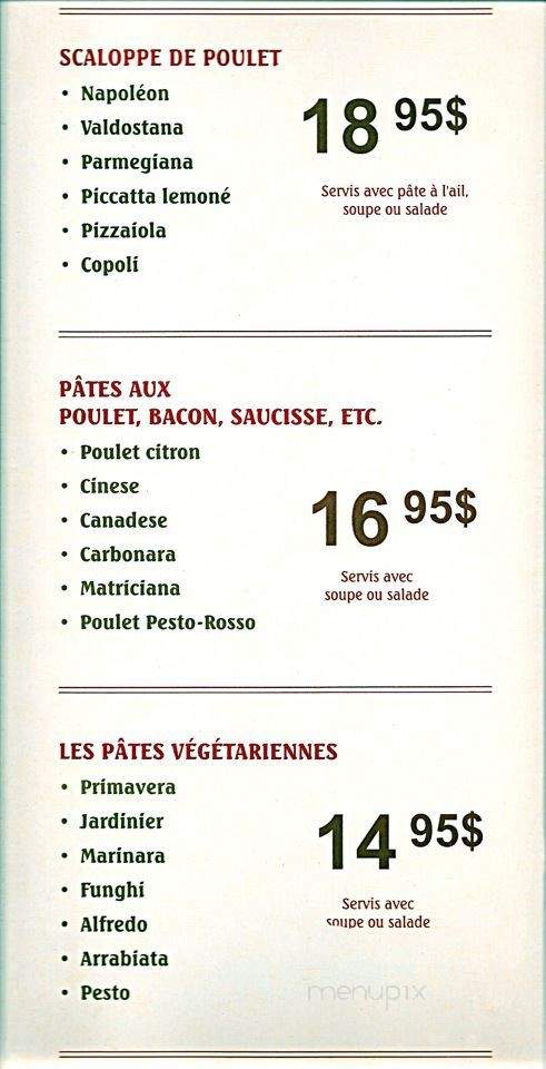 Copoli - Montreal, QC menu_pic