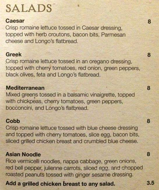 Corks - Toronto, ON menu_pic